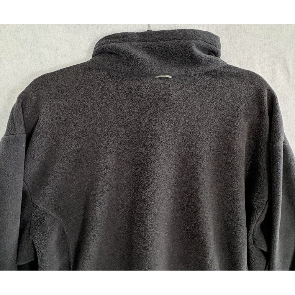 COLUMBIA Men Fleece Jacket Zip Collared Sz XL Black Outdoors Camping 48-24 - Picture 6 of 12